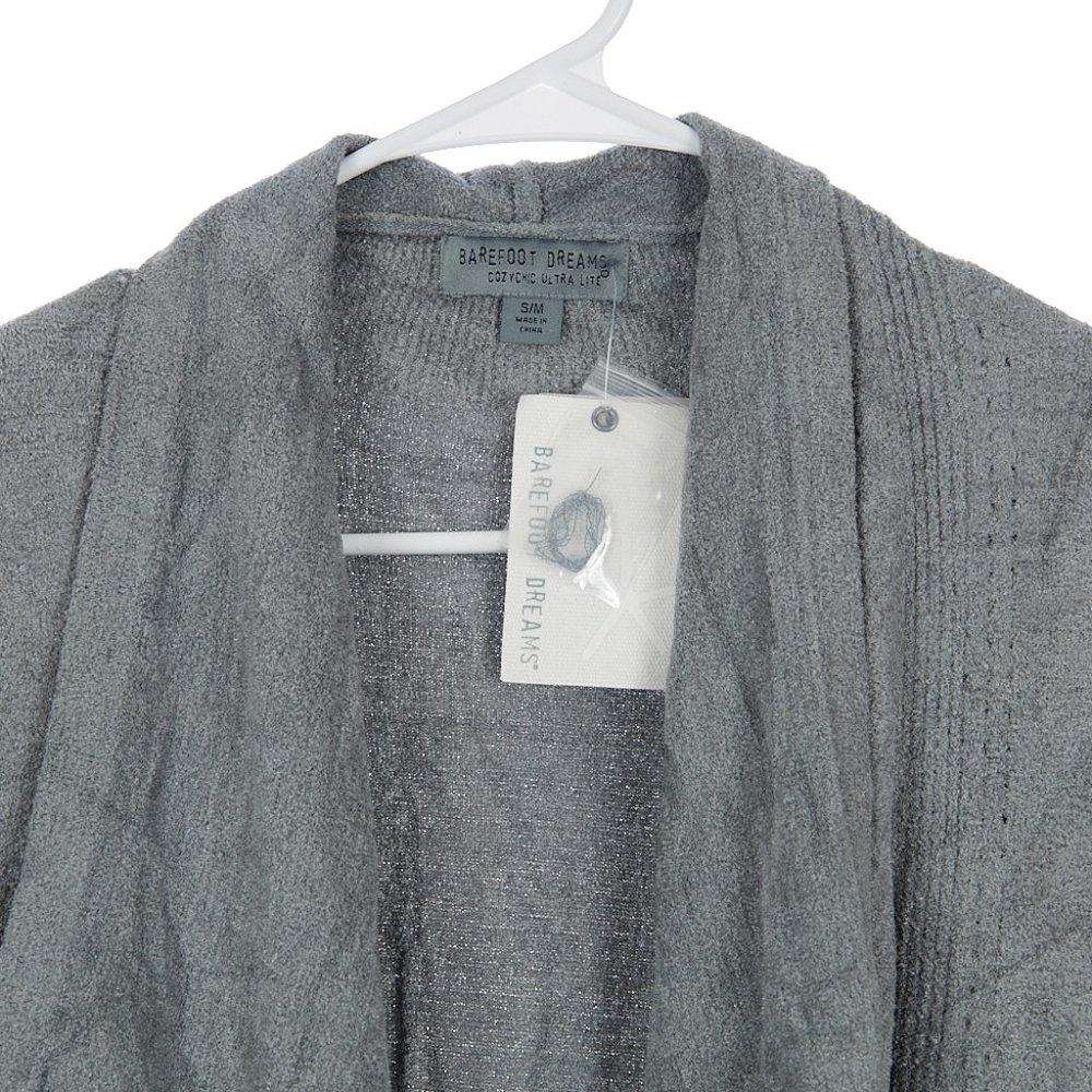 Barefoot Dreams CozyChic Ultra Lite Shawl Pointelle Cardigan Women's S/M NWT - Picture 3 of 9